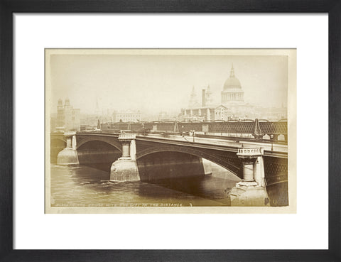 Blackfriars Bridge with the City in the distance c1880