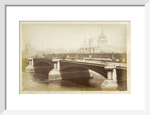 Blackfriars Bridge with the City in the distance c1880