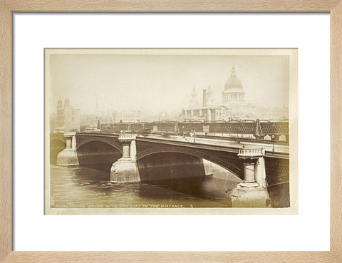 Blackfriars Bridge with the City in the distance c1880