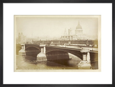 Blackfriars Bridge with the City in the distance c1880