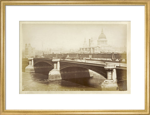 Blackfriars Bridge with the City in the distance c1880