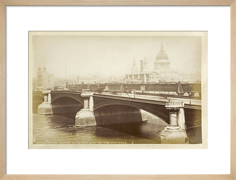 Blackfriars Bridge with the City in the distance c1880