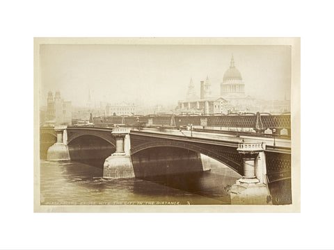 Blackfriars Bridge with the City in the distance c1880