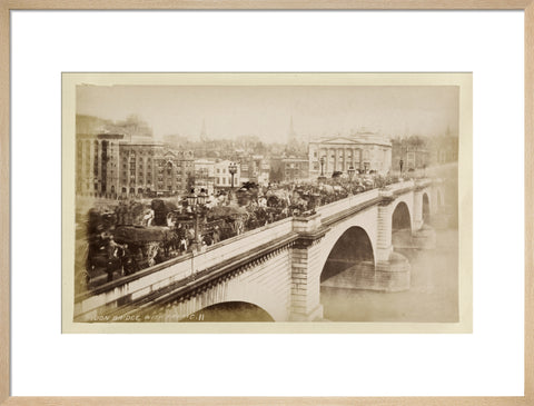 London Bridge with traffic c.1880