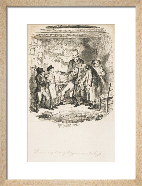 Oliver's reception by Fagin and the boys 1838