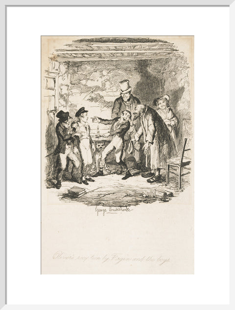 Oliver's reception by Fagin and the boys 1838