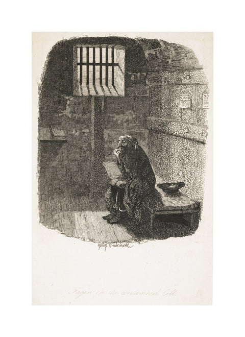 Fagin in the condemned cell 1838