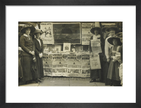 Suffragette fund raising stand 1912