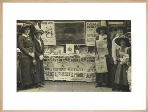 Suffragette fund raising stand 1912