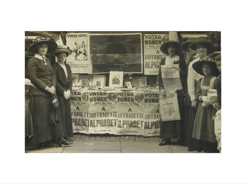 Suffragette fund raising stand 1912