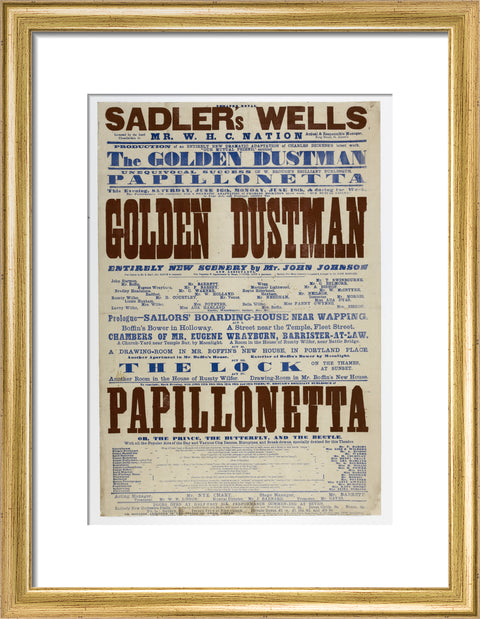Double-crown playbill 1864-1866