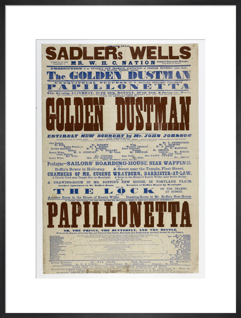 Double-crown playbill 1864-1866