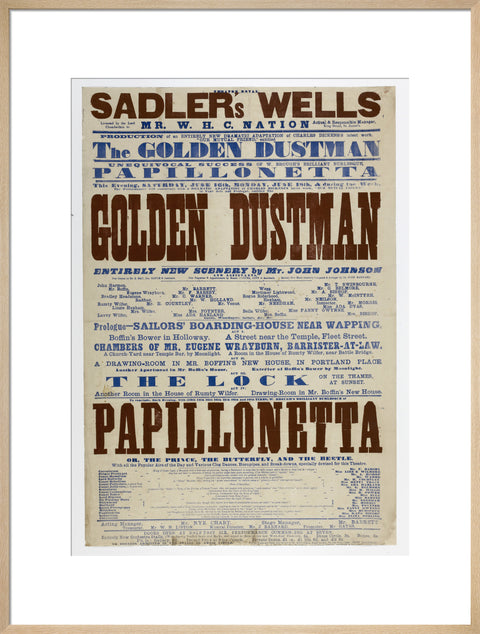 Double-crown playbill 1864-1866