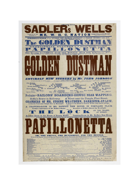 Double-crown playbill 1864-1866