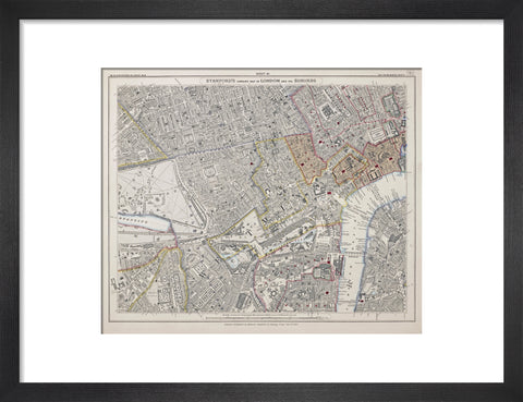 Stanford's library map of London and its suburbs 1862