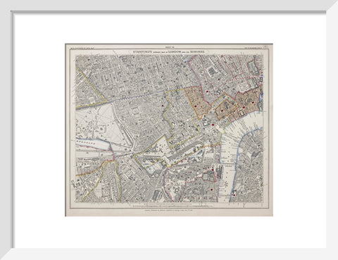 Stanford's library map of London and its suburbs 1862