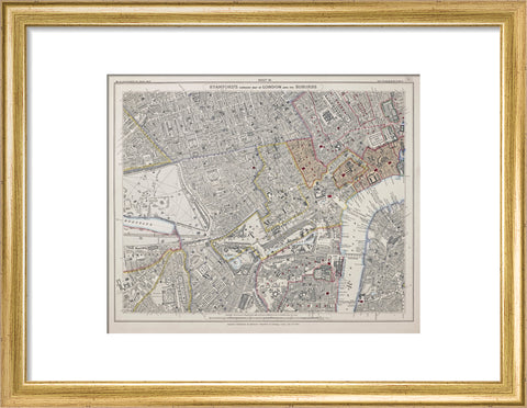Stanford's library map of London and its suburbs 1862