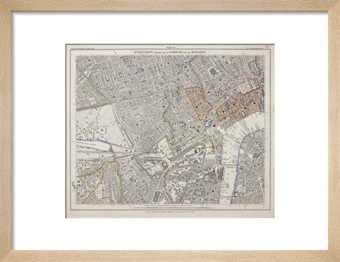Stanford's library map of London and its suburbs 1862
