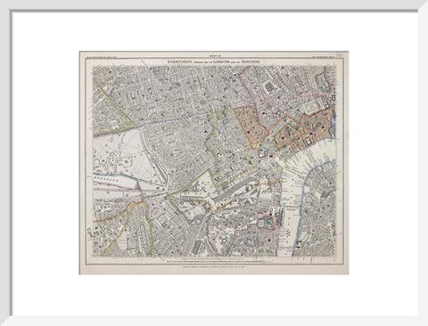Stanford's library map of London and its suburbs 1862