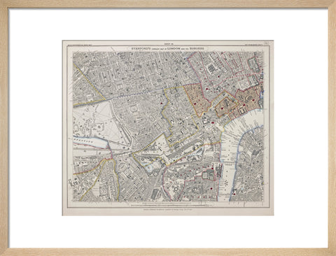 Stanford's library map of London and its suburbs 1862