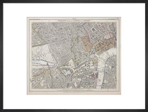 Stanford's library map of London and its suburbs 1862