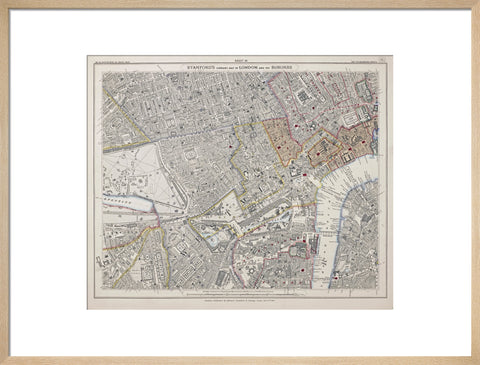 Stanford's library map of London and its suburbs 1862