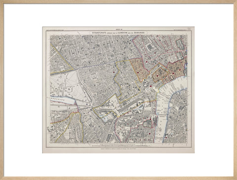 Stanford's library map of London and its suburbs 1862