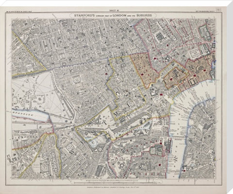 Stanford's library map of London and its suburbs 1862