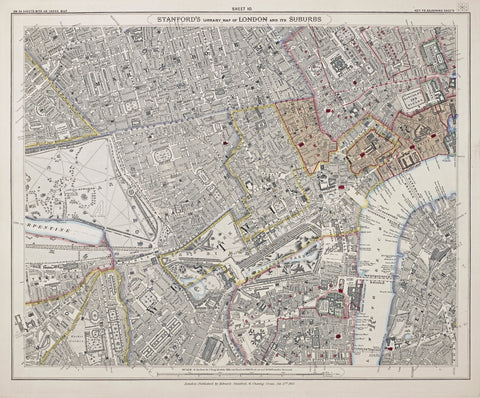 Stanford's library map of London and its suburbs 1862