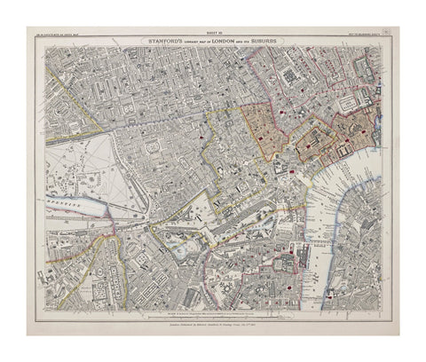 Stanford's library map of London and its suburbs 1862