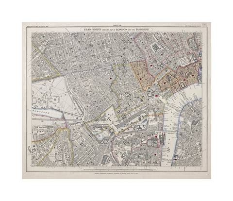 Stanford's library map of London and its suburbs 1862