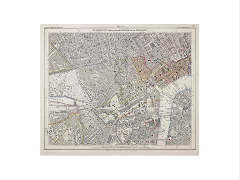 Stanford's library map of London and its suburbs 1862