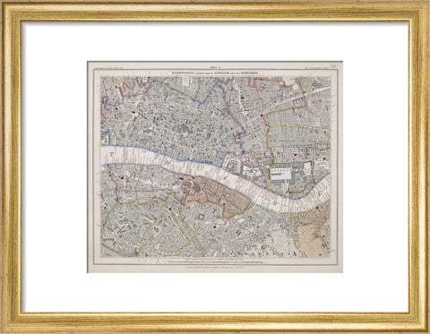 Stanford's library map of London and its suburbs sheet 11 1862
