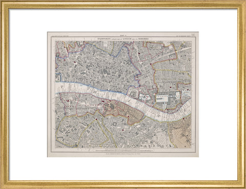 Stanford's library map of London and its suburbs sheet 11 1862
