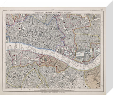 Stanford's library map of London and its suburbs sheet 11 1862