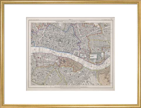 Stanford's library map of London and its suburbs sheet 11 1862