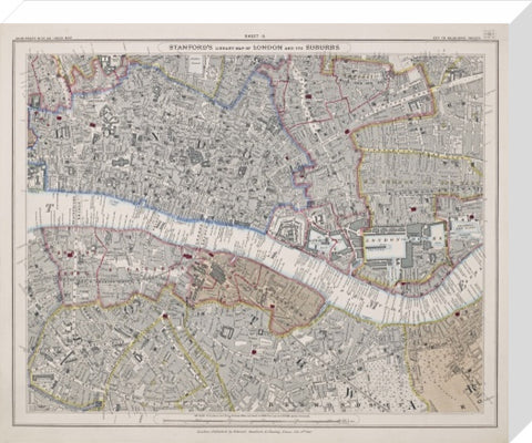 Stanford's library map of London and its suburbs sheet 11 1862
