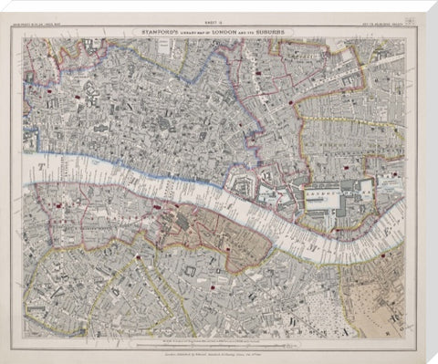 Stanford's library map of London and its suburbs sheet 11 1862