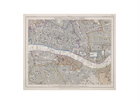 Stanford's library map of London and its suburbs sheet 11 1862