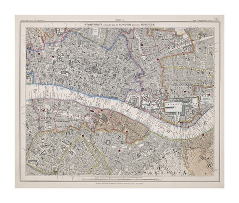 Stanford's library map of London and its suburbs sheet 11 1862