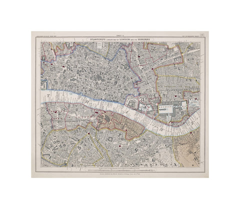 Stanford's library map of London and its suburbs sheet 11 1862