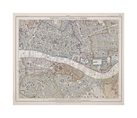 Stanford's library map of London and its suburbs sheet 11 1862