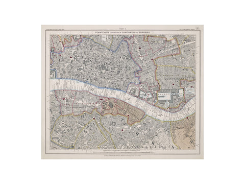 Stanford's library map of London and its suburbs sheet 11 1862