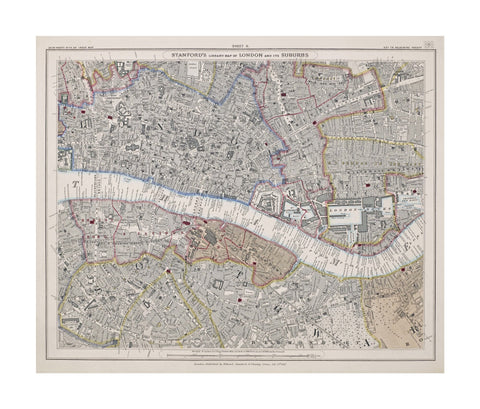 Stanford's library map of London and its suburbs sheet 11 1862