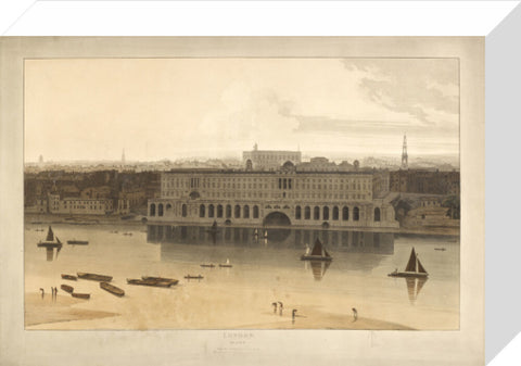 Somerset House from the River Thames 1805