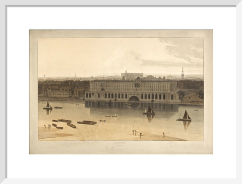 Somerset House from the River Thames 1805