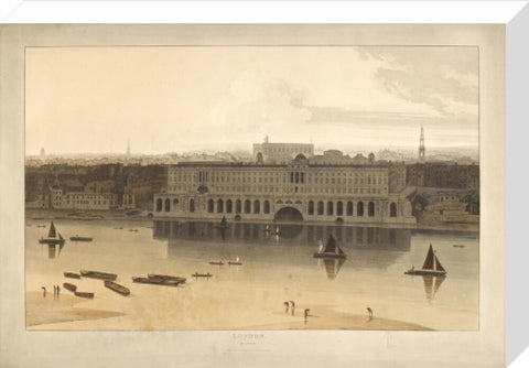 Somerset House from the River Thames 1805