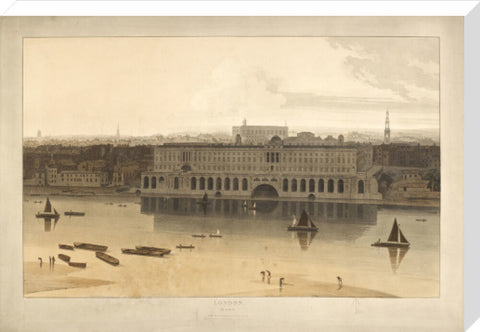 Somerset House from the River Thames 1805