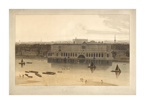 Somerset House from the River Thames 1805