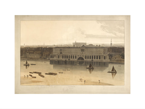 Somerset House from the River Thames 1805